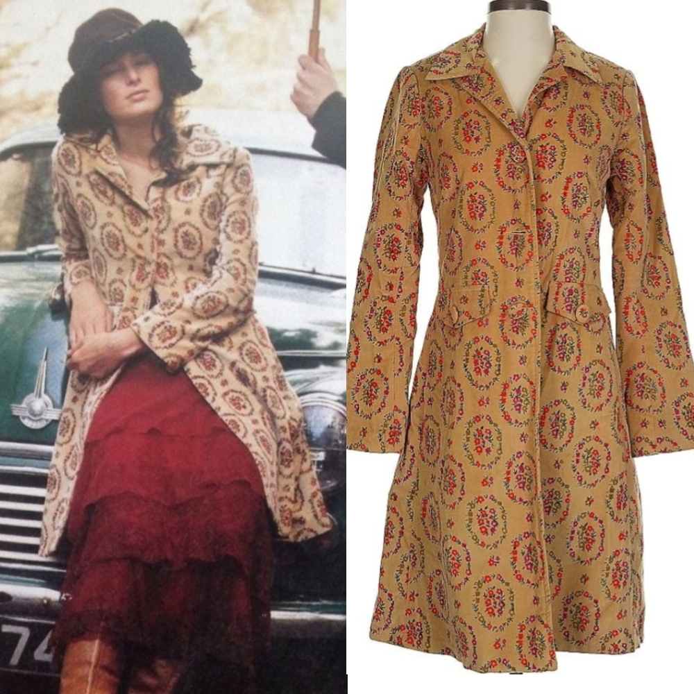 Vintage Floral Women's Coat